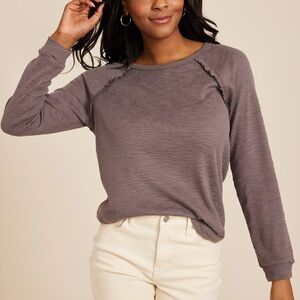 Women's Purple Long Sleeve Top